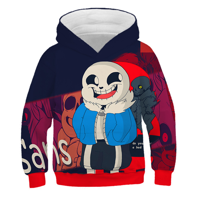 Bluza dziecięca Undertale z 3D nadrukami Harajuku o rozmiarze Pus - Wianko - 26