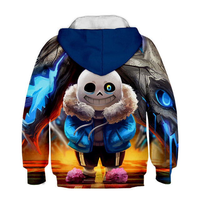 Bluza dziecięca Undertale z 3D nadrukami Harajuku o rozmiarze Pus - Wianko - 3