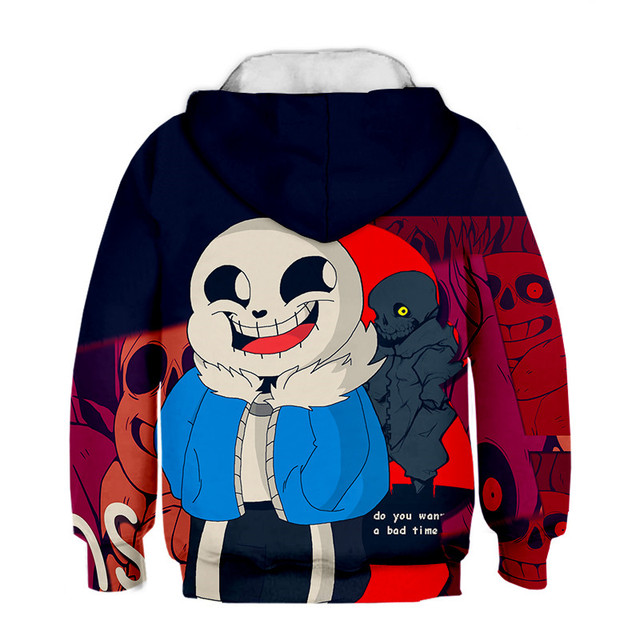 Bluza dziecięca Undertale z 3D nadrukami Harajuku o rozmiarze Pus - Wianko - 6