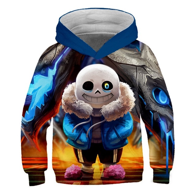 Bluza dziecięca Undertale z 3D nadrukami Harajuku o rozmiarze Pus - Wianko - 2