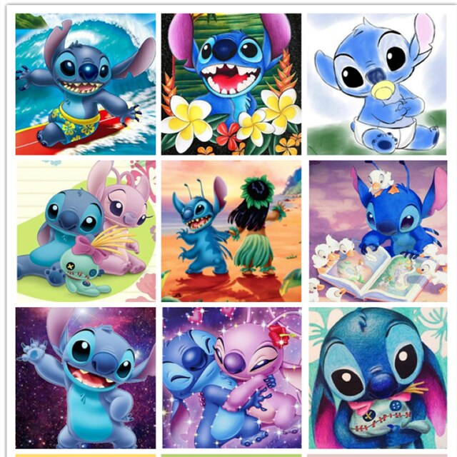 DIY 5D diamentowe malarstwo Disney Cartoon Stitch - zestaw do szycia, pełne wiertło, haft mozaika, obraz rzemiosło, prezent na ścianę - Wianko - 1