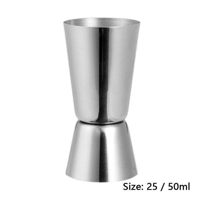 25 /50 Ml Steel Shaker do koktajli miarka Bar wino na przyjęcie strzał podwójne akcesoria Bar Spirit Drink Jigger miarka Y8R4 - Wianko - 1