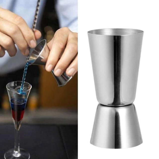 25 /50 Ml Steel Shaker do koktajli miarka Bar wino na przyjęcie strzał podwójne akcesoria Bar Spirit Drink Jigger miarka Y8R4 - Wianko - 8