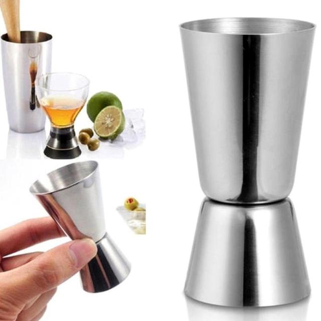 25 /50 Ml Steel Shaker do koktajli miarka Bar wino na przyjęcie strzał podwójne akcesoria Bar Spirit Drink Jigger miarka Y8R4 - Wianko - 7