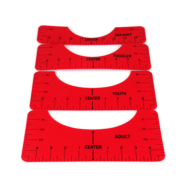 Zestaw 4 T-Shirt linijek do prowadzenia projektów mody z tabelą rozmiarów - Wianko - 18