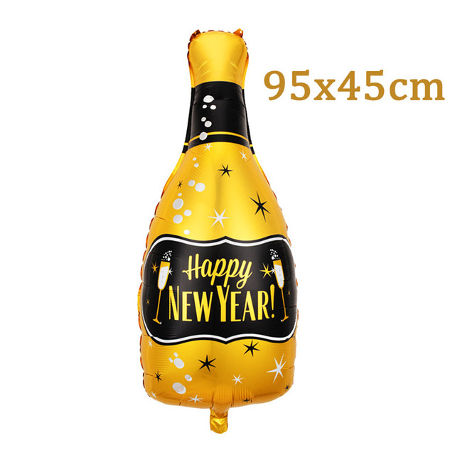 2022 Butelka wina z balonem foliowym w kształcie gwiazdy - rekwizyt na przyjęcie noworoczne i dekoracja domu - Wianko - 10