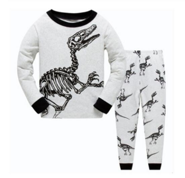 Piżama dziecięca garnitur dla chłopców i dziewczynek, koszulka z długim rękawem i spodnie, sportowa bielizna nocna - Wianko - 12