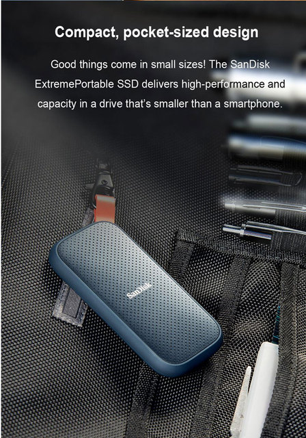Dysk twardy SanDisk E30 E60 SSD USB3.1 480GB-2TB, typ C - Wianko - 5