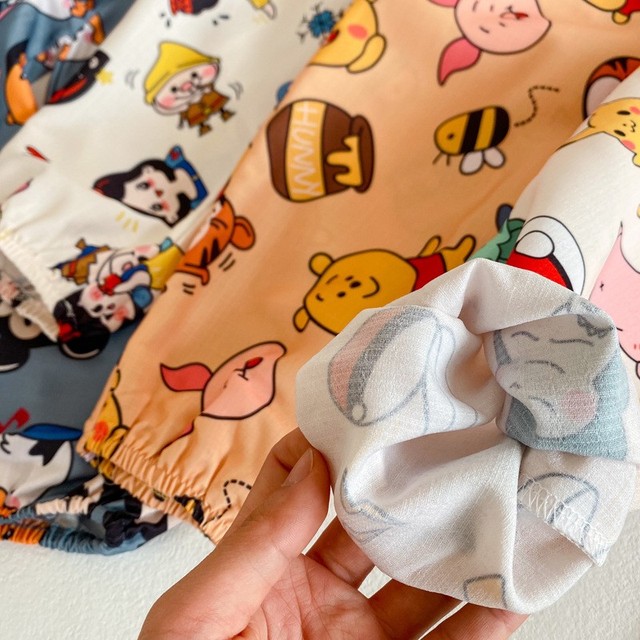 Spodnie dziecięce bawełniane Mickey Casual przeciw komarom 2021 - Wianko - 4