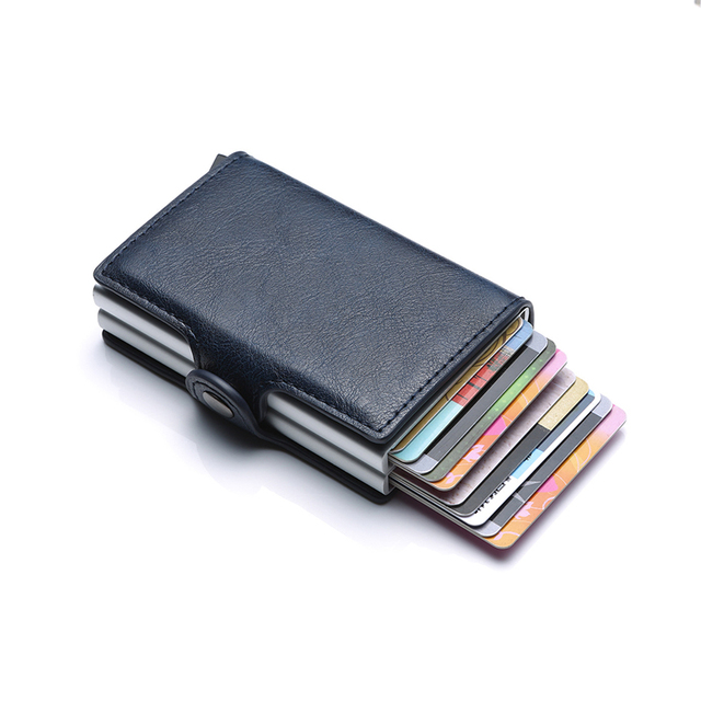 Niestandardowy portfel na karty kredytowe z RFID dla mężczyzn i kobiet - minimalistyczny design - Wianko - 15