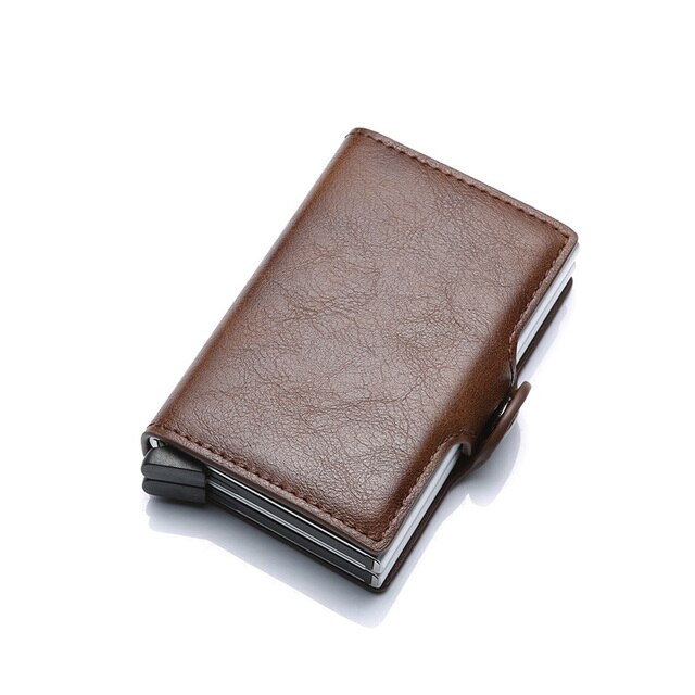 Niestandardowy portfel na karty kredytowe z RFID dla mężczyzn i kobiet - minimalistyczny design - Wianko - 18
