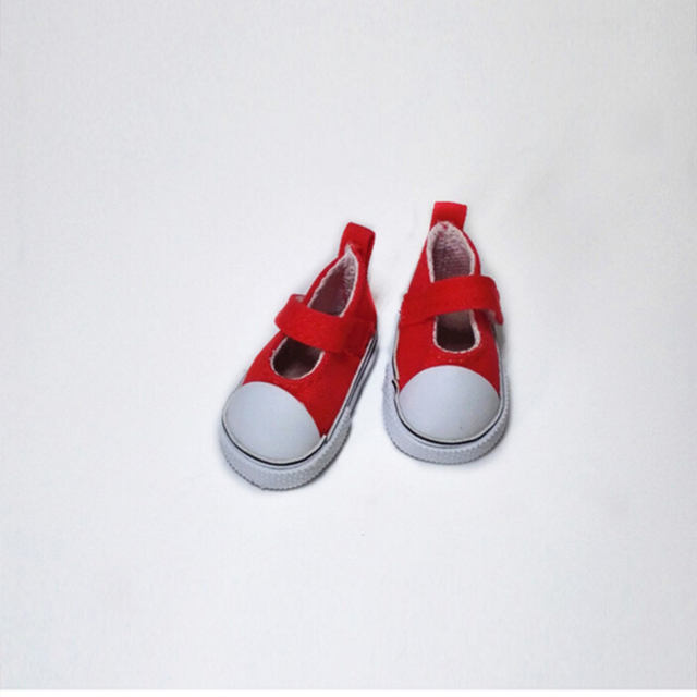 Brezentowe buty dla lalki - para o długości 5 cm, idealna jako prezent urodzinowy dla dziewczynki - Wianko - 13