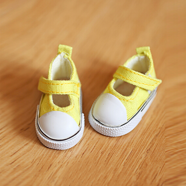 Brezentowe buty dla lalki - para o długości 5 cm, idealna jako prezent urodzinowy dla dziewczynki - Wianko - 15