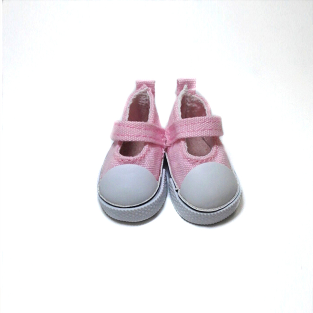 Brezentowe buty dla lalki - para o długości 5 cm, idealna jako prezent urodzinowy dla dziewczynki - Wianko - 11
