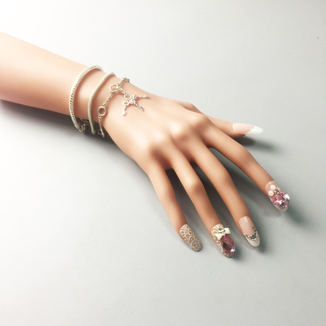 Serce klucz miłość pierścień wisiorek - biżuteria 925 srebro romantyczny prezent dla kobiet - Wianko - 11