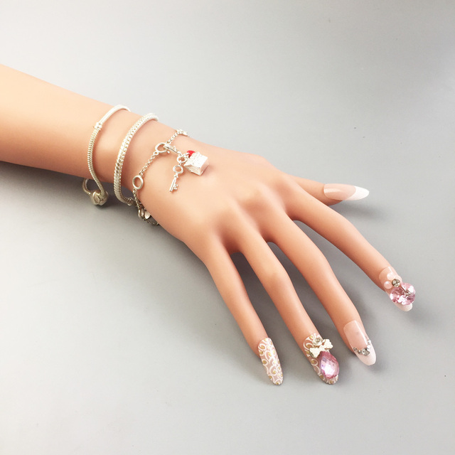 Serce klucz miłość pierścień wisiorek - biżuteria 925 srebro romantyczny prezent dla kobiet - Wianko - 8