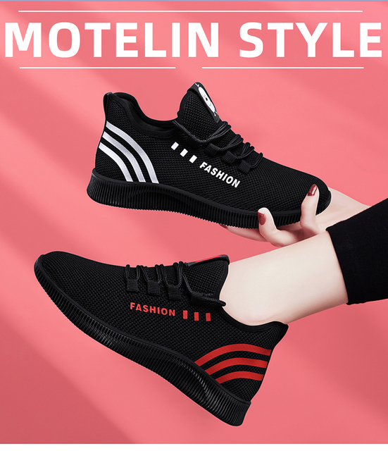 Nowe wiosenne buty dla kobiet 2021 - Tenis Feminino, sneakersy wulkanizowane z oddychającą siatką powietrzną i gumową podeszwą - Wianko - 3