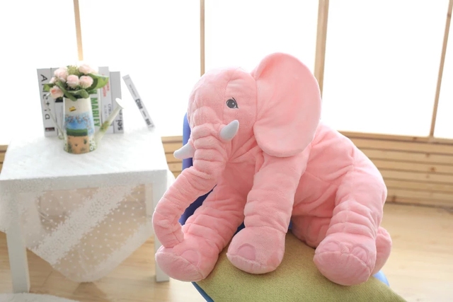 Pluszowy słoń dziecięca poduszka zabawka, wysokość 40 cm, nadziewana, świąteczny prezent - Wianko - 23