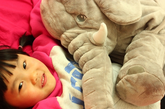 Pluszowy słoń dziecięca poduszka zabawka, wysokość 40 cm, nadziewana, świąteczny prezent - Wianko - 11