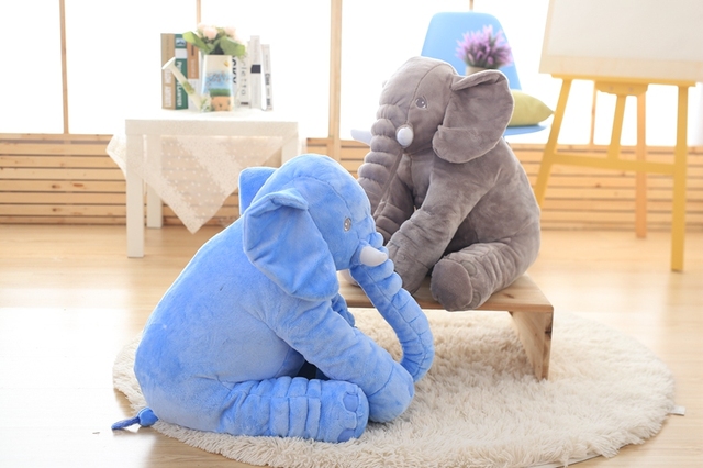 Pluszowy słoń dziecięca poduszka zabawka, wysokość 40 cm, nadziewana, świąteczny prezent - Wianko - 18