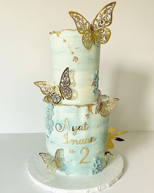 Metalowy motyl Topper do dekoracji tortu - zestaw 12 sztuk złotych motyli ze teksturą, idealny na ślubne przyjęcia - Wianko - 6
