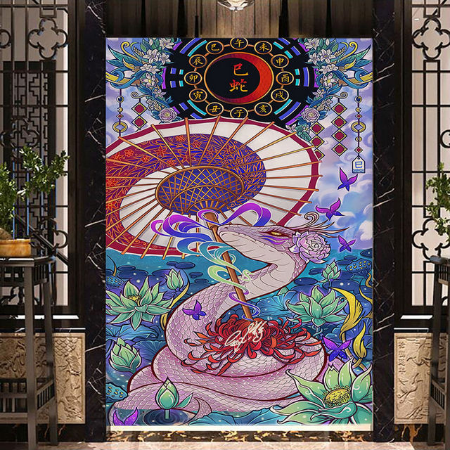 Zasłona do drzwi z motywem zodiaku - idealna dekoracja do domu, restauracji lub hotelu - Wianko - 12