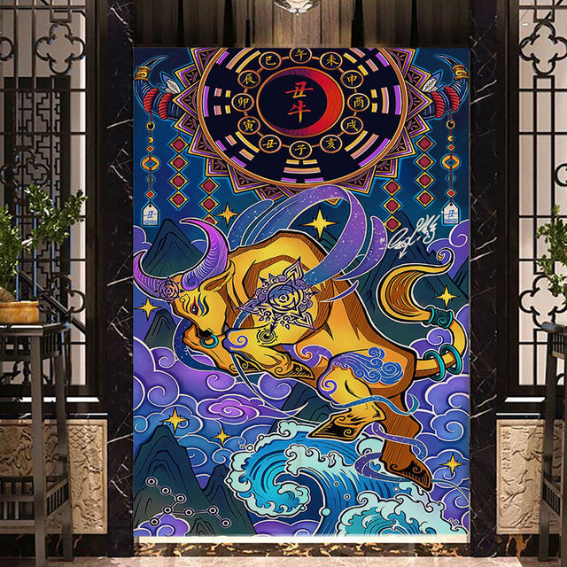 Zasłona do drzwi z motywem zodiaku - idealna dekoracja do domu, restauracji lub hotelu - Wianko - 6