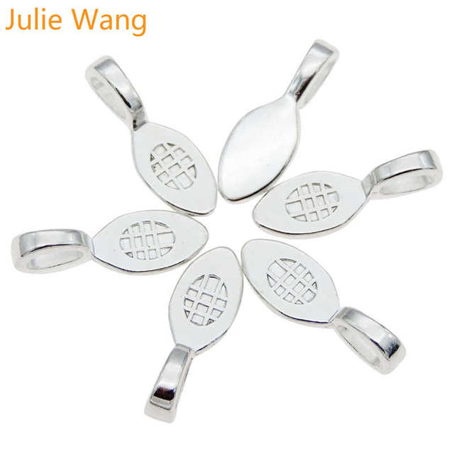 10 sztuk srebrnych charmsów Tag Julie Wang do tworzenia biżuterii (bransoletka, naszyjnik) - Wianko - 4