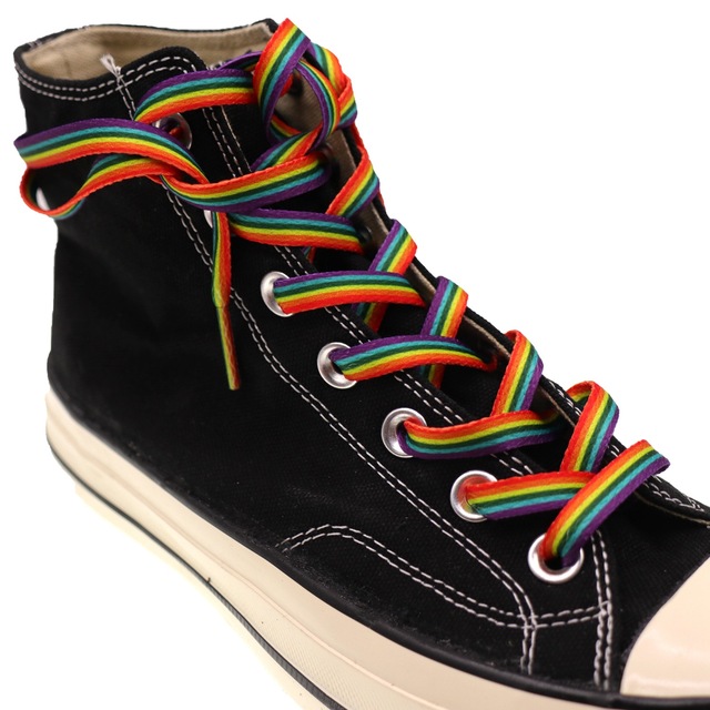 Sznurowadła do butów Rainbow Shoelace Gradient Low-Cut z personalizowanym drukiem - Wianko - 4
