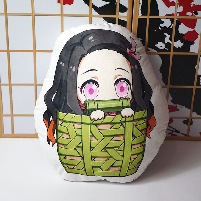 Demon Slayer Kimetsu no Yaiba - Poduszka Anime Kamado Nezuko, Dwustronne Etui, 45cm - Wianko - 2