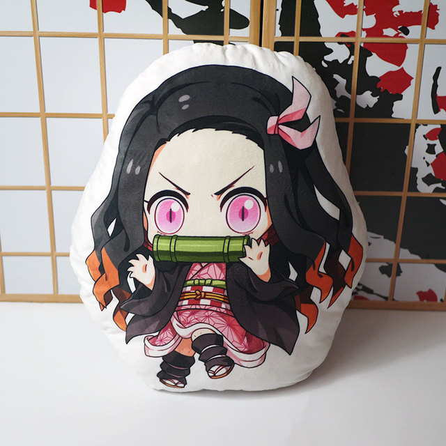 Demon Slayer Kimetsu no Yaiba - Poduszka Anime Kamado Nezuko, Dwustronne Etui, 45cm - Wianko - 1