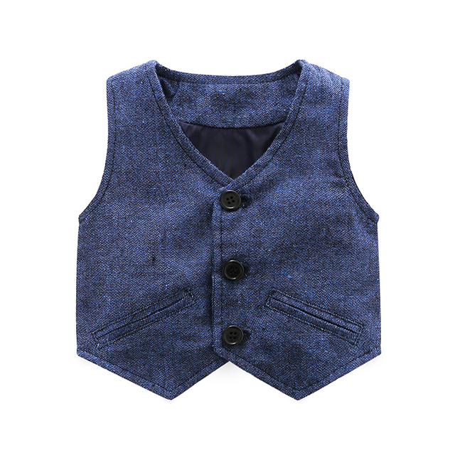 Zestaw ubrań dla niemowlęcia chłopca: koszula, kamizelka i spodnie w zwierzęce wzory, odzież formalna, Newborn Romper - Wianko - 14