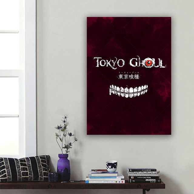 Tokyo Ghoul - plakat artystyczny na płótnie o tematyce anime do dekoracji wnętrz - Wianko - 4