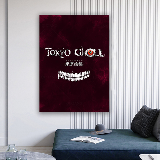 Tokyo Ghoul - plakat artystyczny na płótnie o tematyce anime do dekoracji wnętrz - Wianko - 3
