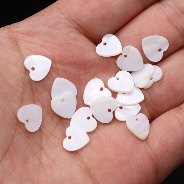 10 szt. naturalne białe okrągłe koraliki z masy perłowej DIY, rozmiar 15x15mm 20x20mm - Wianko - 3