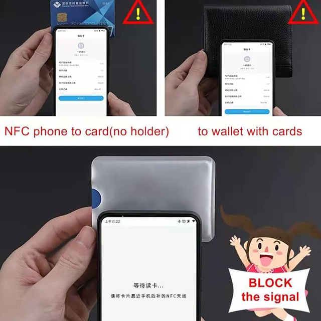 Etui zabezpieczające na karty kredytowe ze zabezpieczeniem przeciw kradzieży RFID - portfelowy pokrowiec aluminiowy - Wianko - 11