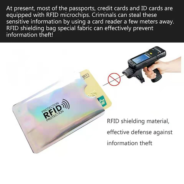 Etui zabezpieczające na karty kredytowe ze zabezpieczeniem przeciw kradzieży RFID - portfelowy pokrowiec aluminiowy - Wianko - 13
