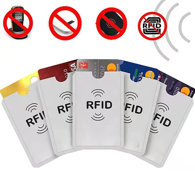 Etui zabezpieczające na karty kredytowe ze zabezpieczeniem przeciw kradzieży RFID - portfelowy pokrowiec aluminiowy - Wianko - 12