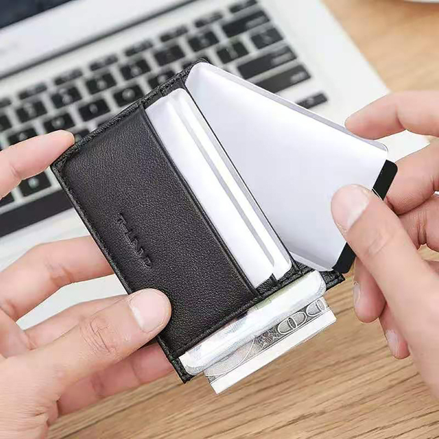 Etui zabezpieczające na karty kredytowe ze zabezpieczeniem przeciw kradzieży RFID - portfelowy pokrowiec aluminiowy - Wianko - 5