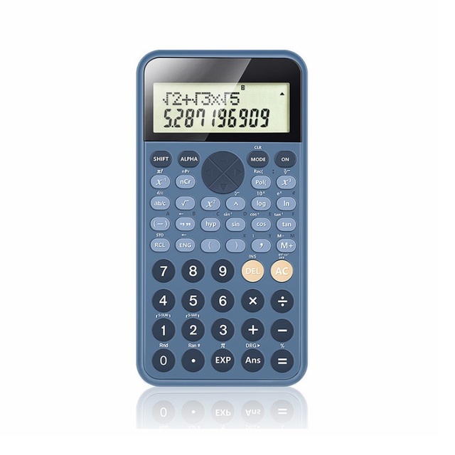 Kalkulator naukowy z dużym ekranem, 240 funkcjami, zasilaniem słonecznym i akumulatorowym, oraz obsługą ułamków hiperbolicznych - idealny dla studentów - Wianko - 5