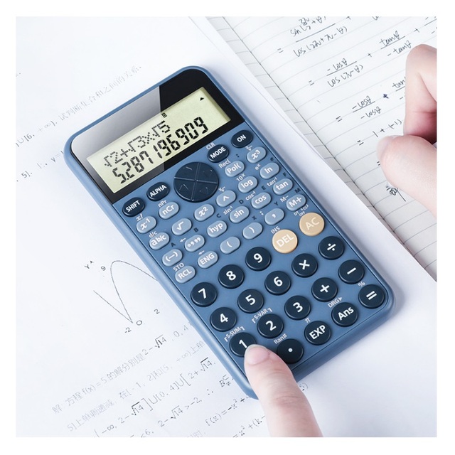 Kalkulator naukowy z dużym ekranem, 240 funkcjami, zasilaniem słonecznym i akumulatorowym, oraz obsługą ułamków hiperbolicznych - idealny dla studentów - Wianko - 1