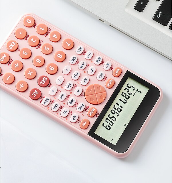 Kalkulator naukowy z dużym ekranem, 240 funkcjami, zasilaniem słonecznym i akumulatorowym, oraz obsługą ułamków hiperbolicznych - idealny dla studentów - Wianko - 16