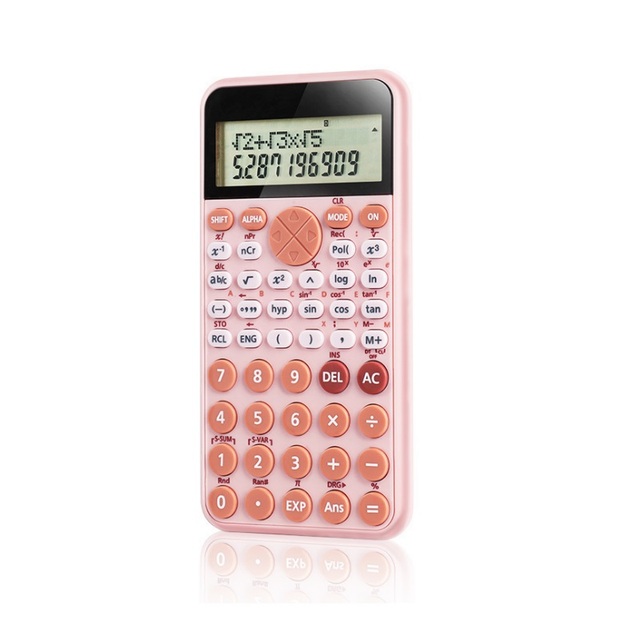 Kalkulator naukowy z dużym ekranem, 240 funkcjami, zasilaniem słonecznym i akumulatorowym, oraz obsługą ułamków hiperbolicznych - idealny dla studentów - Wianko - 4