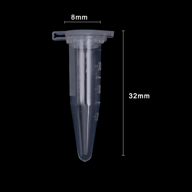 Plastikowa probówka wirówkowa 0.5ml z 500 sztukami, skalą i odłamywaną zaślepką - Wianko - 5