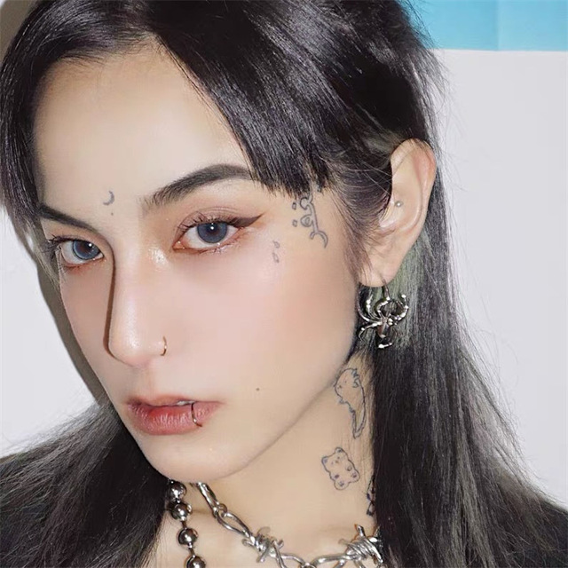 Kolczyki wiszące Pająk Harajuku Punk Metal - biżuteria Femele Alloy z prostymi owadami dla kobiet, idealna na prezent urodzinowy w 2020 roku - Wianko - 11