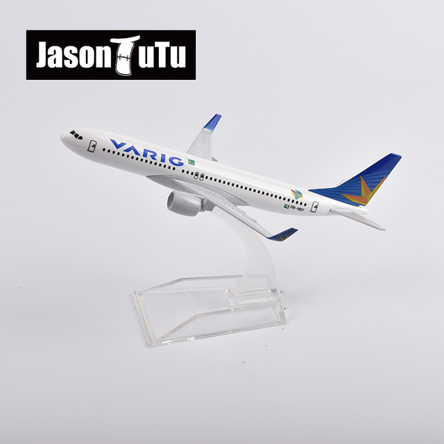 Model samolotu samolot odlewany Metal 1/400 skala JASON TUTU 16cm B737-800 GOL Airlines - Wianko - 14