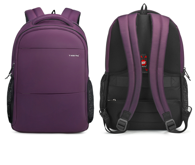 Tigernu fioletowy plecak dla kobiet z zabezpieczeniem przeciw kradzieży na laptopa 15.6 cala - Wianko - 12