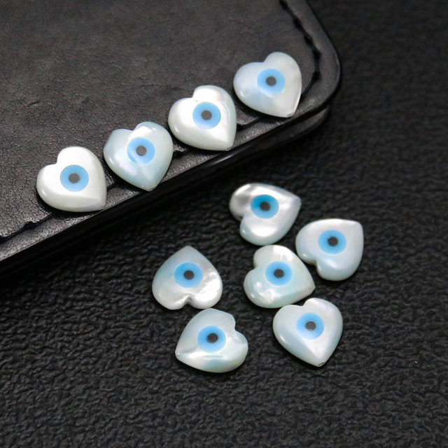 Wisiorek Hamsa Fatima - 3 szt. niebieski, złe oko, matka perłowa, koraliki MOP, DIY biżuteria - Wianko - 8
