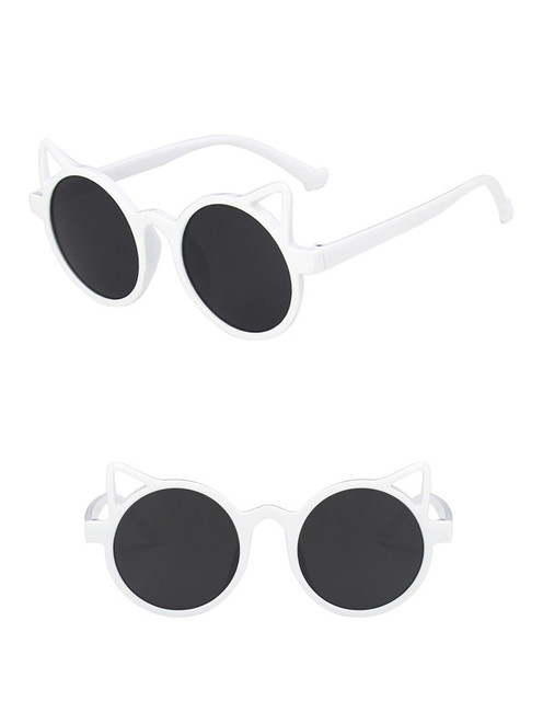 Okulary przeciwsłoneczne UV400 Vintage dla dzieci - marka Kocie Oko, wzór dziewczynki, kierowcy - Wianko - 9
