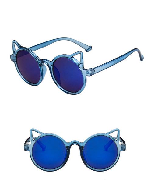 Okulary przeciwsłoneczne UV400 Vintage dla dzieci - marka Kocie Oko, wzór dziewczynki, kierowcy - Wianko - 13